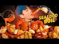ASMR SEAFOOD BOIL MUKBANG COOKING EATING SOUNDS Zach Choi ASMR
