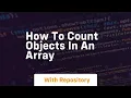 how to count objects in an array