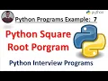Step-by-step guide to creating a square root program in Python Python Program ChatGPT Master