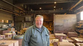 Today I visited Lammhults foundry. Reasoin is I hope they can make my bilge keels in bronze.