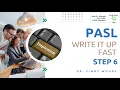 PASL Write It Up Fast Step 6