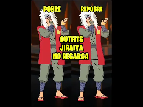 Outfits con JIRAIYA para los que NO RECARGAN🔥💎❌   #freefire #shortsff #combinaçãoff