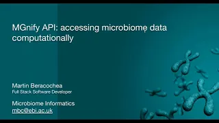 MGnify API accessing microbiome data computationally