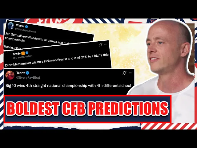 Boldest CFB Predictions For 2026 - Josh Pate's College Football Show