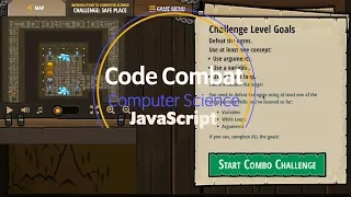 CodeCombat - Safe Place Concept Challenge JavaScript Tutorial with Solution