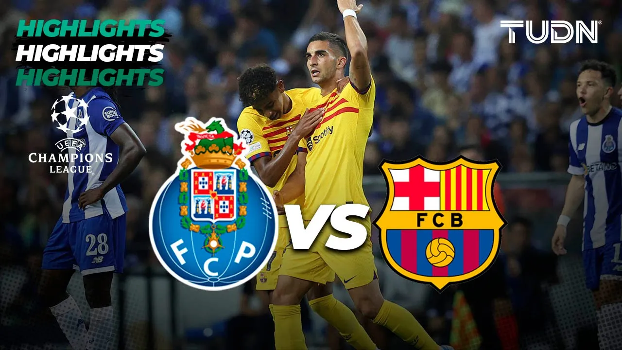 Porto vs Barcelona - HIGHLIGHTS | UEFA Champions League 2023/24 | TUDN