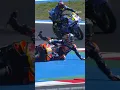 Download Lagu Bastianini was so lucky to walk away unscratched after crashing in the middle of the pack! 🤯