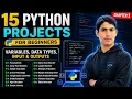 Build 15 python projects for beginners with source code 1 chapter pythan project for beginner