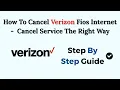 How To Cancel Verizon Fios Internet 2026 - Cancel Service The Right Way