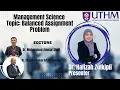 Management Science - Balanced Assignment Problem