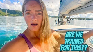 ⛵️BOAT SURGERY on ANCHOR😬 | Time to STRIP & FIX🩺 | Hallberg Rassy 352 | Sailing Joco EP 130