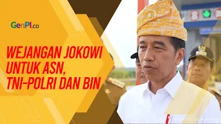 Jokowi Tegaskan ANS, TNI-Polri dan BIN Harus Netral