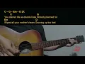 Alana Springsteen - note to self Easy Guitar Chord & Lyrics (cover) 