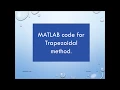 MATLAB Lecture 9 - Simpson 1 3 and trapezoidal method