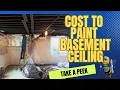 How much will it cost to paint my basement ceiling black Algonquin