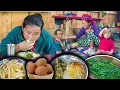 Download Lagu Recept voor een omelet met fiddlehead, aardappel en ei met rijst uit de dorpskeuken || Nepalese d...