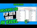 How to Reverse or flip data range in Excel Tutorial River