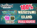 How to Watatsumi Island 100 FULL Exploration ALL CHESTS GUIDE Genshin Impact