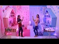 2 Sisters BedRoom Makeover - On Her Choice Pink Blue Most Beautiful