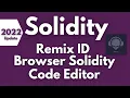 Remix ID Complete Tutorial Solidity Code Editor Remix ID Deploy Test Smart Contract In Remix ID