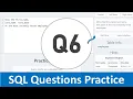 6 - Top SQL Practise Questions SQL Questions Asked in Interview SQL Questions in Hindi
