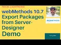 webMethods 10 7 How to export packages from webMethods Designer SoftwareAG 1 minute Demo