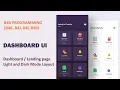 B4X Programming - Dashboard UI Light and Dark themes with B4A