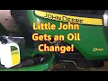 Lawn Tractor Ride on Mower Oil Change John Deere D110