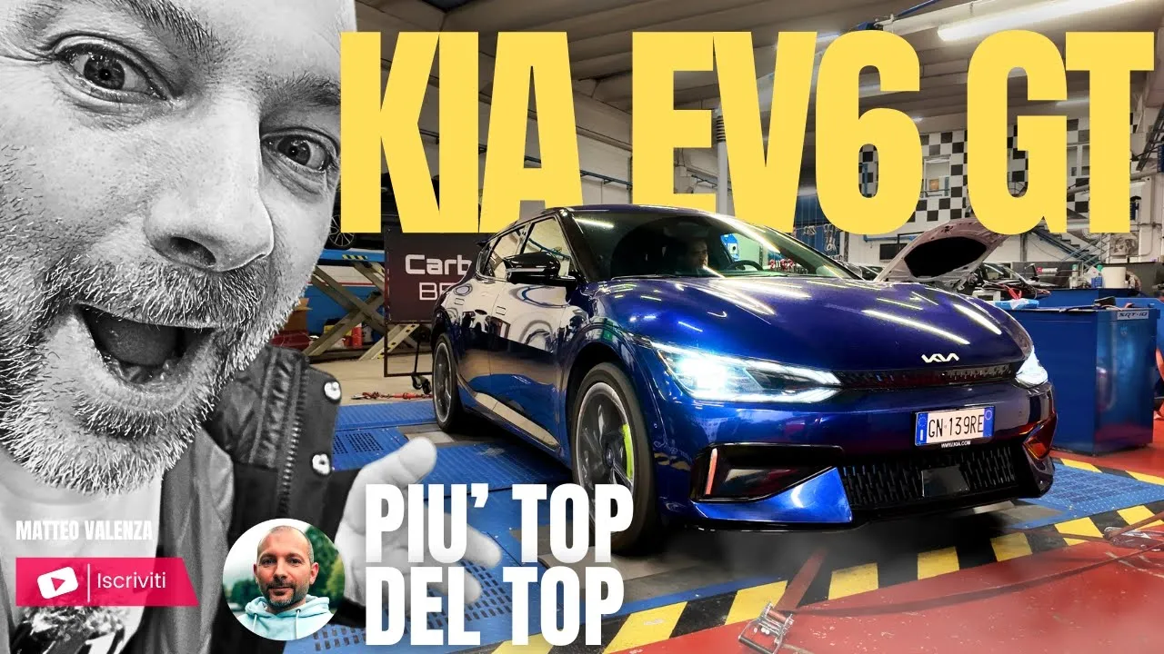 Kia EV6 GT al banco: coppia oltre 1.000 Nm e potenza sopra il dato dichiarato