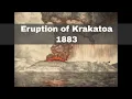 27th August 1883 The eruption of Krakatoa
