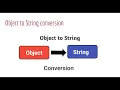 Object to String conversion in java How to convert Object to String in Java