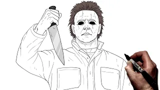 How To Draw Michael Myers | Step By Step | Halloween