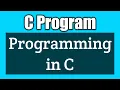 Write a c program display a message Programming in c vision academy