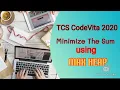 TCS CodeVita 2020 Solving Minimize The Sum Problem Using Max Heap Algorithm