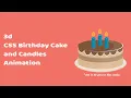 3d CSS Birt ay Cake and Candles Animation