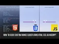 How to Code Custom Range Slider using html css javascript