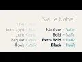 Neue Kabel Font Geometric Sans Serif Typeface