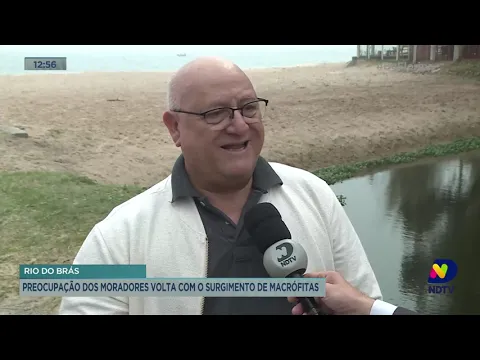 Rio do Brás: preocupação dos moradores volta com o surgimento de macrófitas