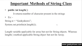 259 length Method in Java Programming Hindi