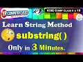substring in Java java substring method with syntax and examples YP Computer Classes