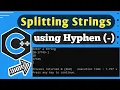 Spliting string using hyphen - in - Source It Tech