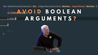 Why boolean arguments should be avoided - Robert C Martin Uncle Bob