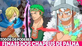 O ÁPICE DE PODER! TODOS OS PODERES FINAIS DOS CHAPÉUS DE PALHA EM ELBAPH  - ONE PIECE