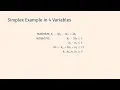 Simplex Method to Solve an LPP in 4 Variables