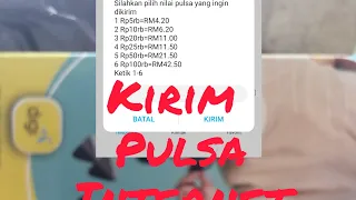 Cara ngisi pulsa kartu malaysia pakai paytren. 