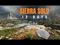 Sierra Solo 12 Days Off Trail in California s High Sierra