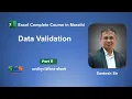 Excel Data Validation in Marathi Drop-down List Data Validation Part 11