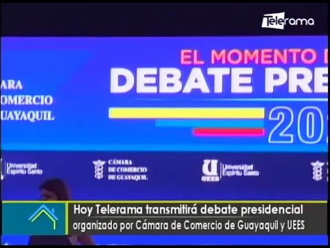 Hoy Telerama transmitirá debate presidencial organizado por Cámara de Comercio de Guayaquil y UESS