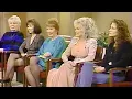 Steel Magnolias Cast on Donahue 1989-Sally Field Dolly Parton Shirley MacLaine Julia Roberts