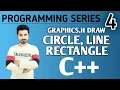 Draw Line Circle and Rectangle in C Graphics h Programming Series 4 Mussaddiq Mahmood